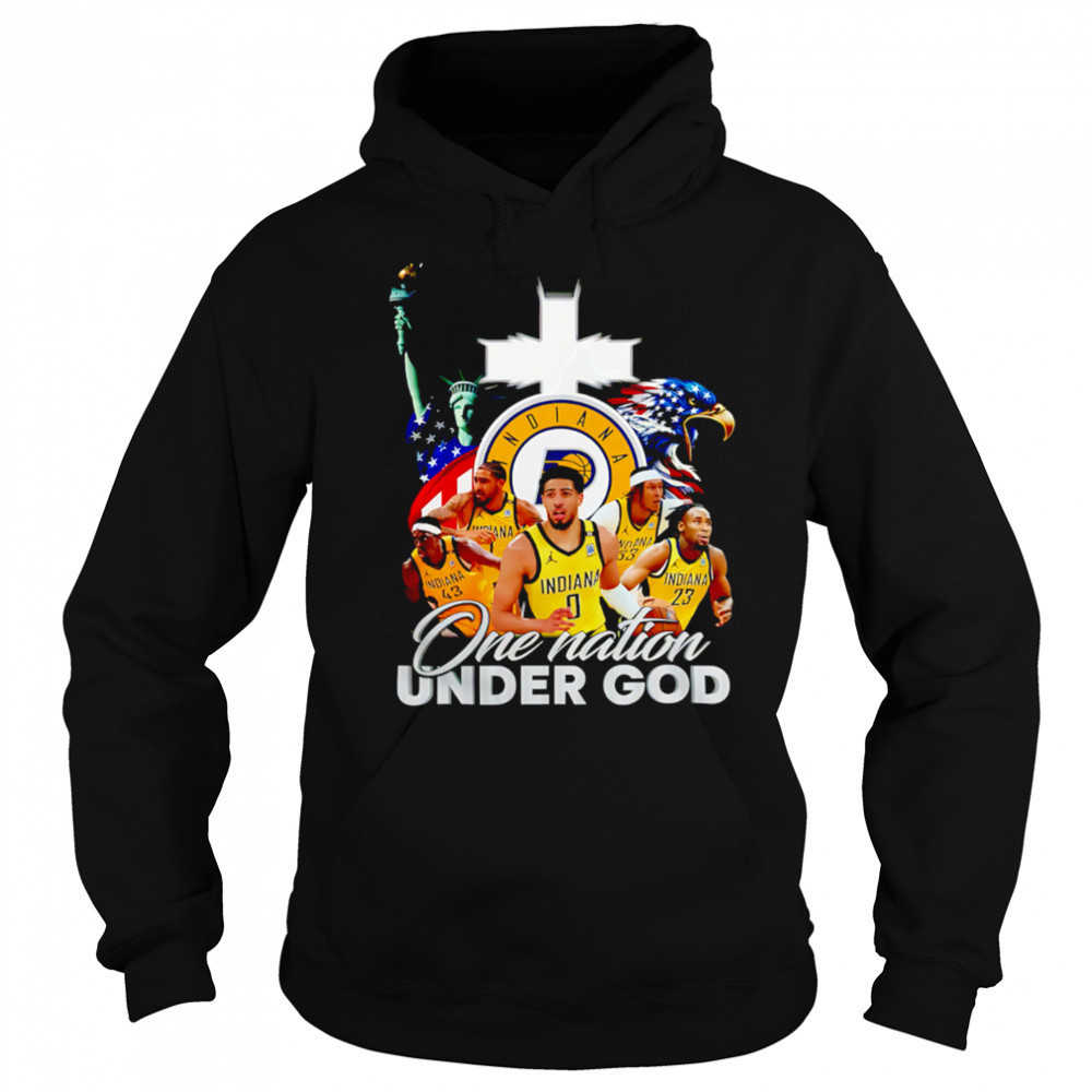 Indiana Pacers Basketball One Nation Under God shirt Sweatshirt