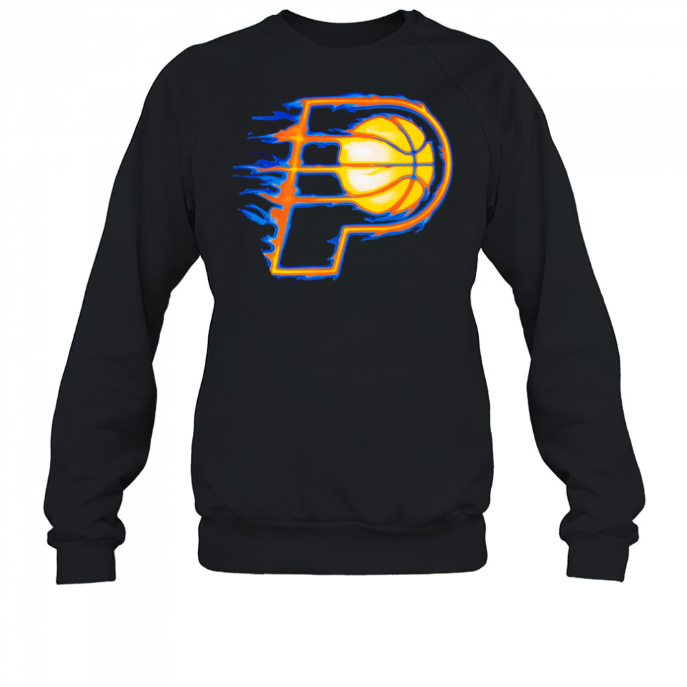 Indiana Pacers Chrome Flame logo 2025 shirt Sweatshirt