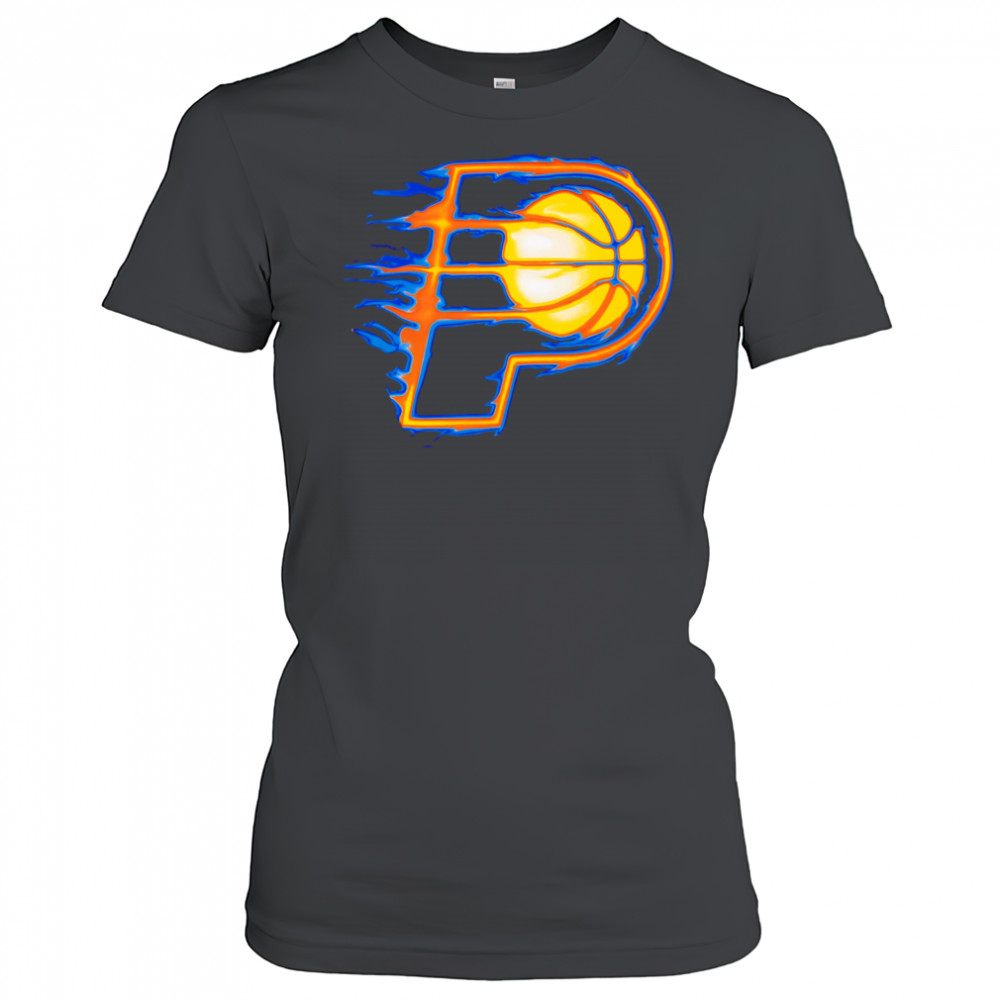 Indiana Pacers Chrome Flame logo 2025 shirt Women's T-shirt