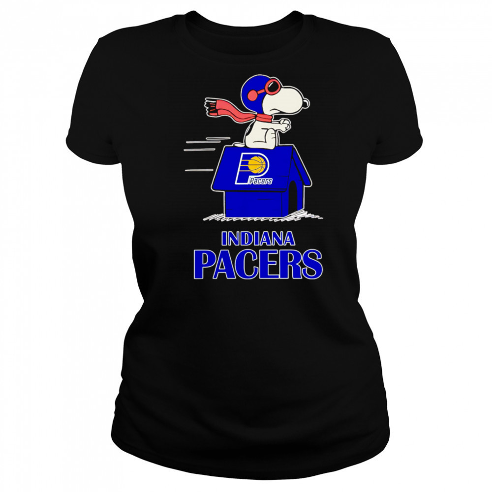 Indiana Pacers Nba Basketball Snoopy House 2025 shirt Women's T-shirt