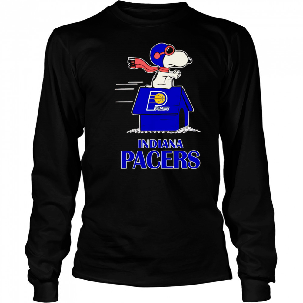 Indiana Pacers Nba Basketball Snoopy House 2025 shirt Long Sleeved