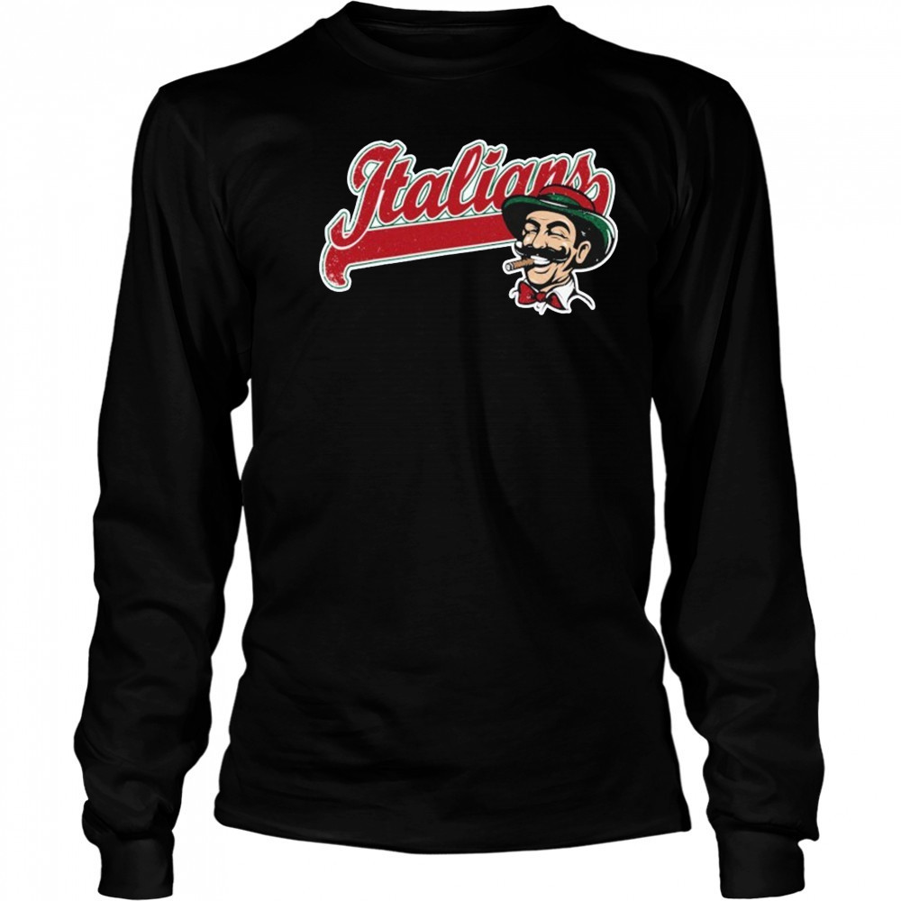 Italians Cigarettes Baseball T-shirt Long Sleeved
