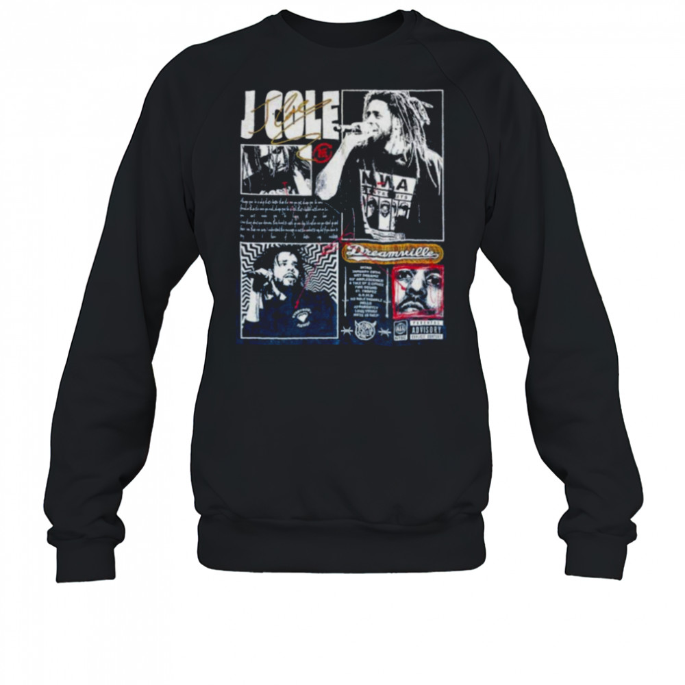 J Cole Faded Washed Hip Hop T Shirt Sweatshirt