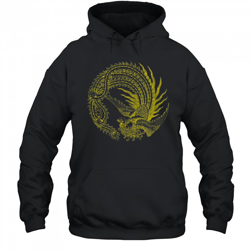 JTxPM 2 Peacock Long Sleeve Cotton Black Shirt Hoodie