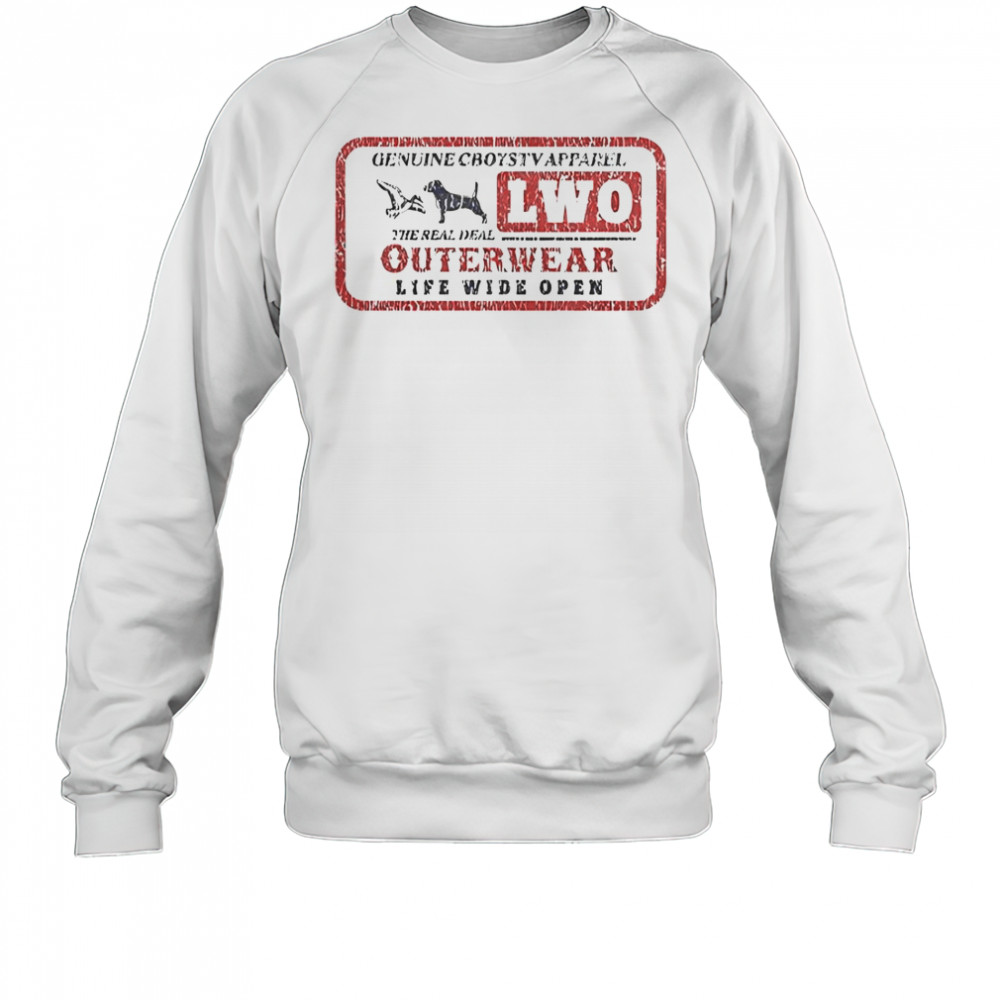 Life Wide Open Genuine CboysTV The Real Deal Outerwear T-Shirt Sweatshirt