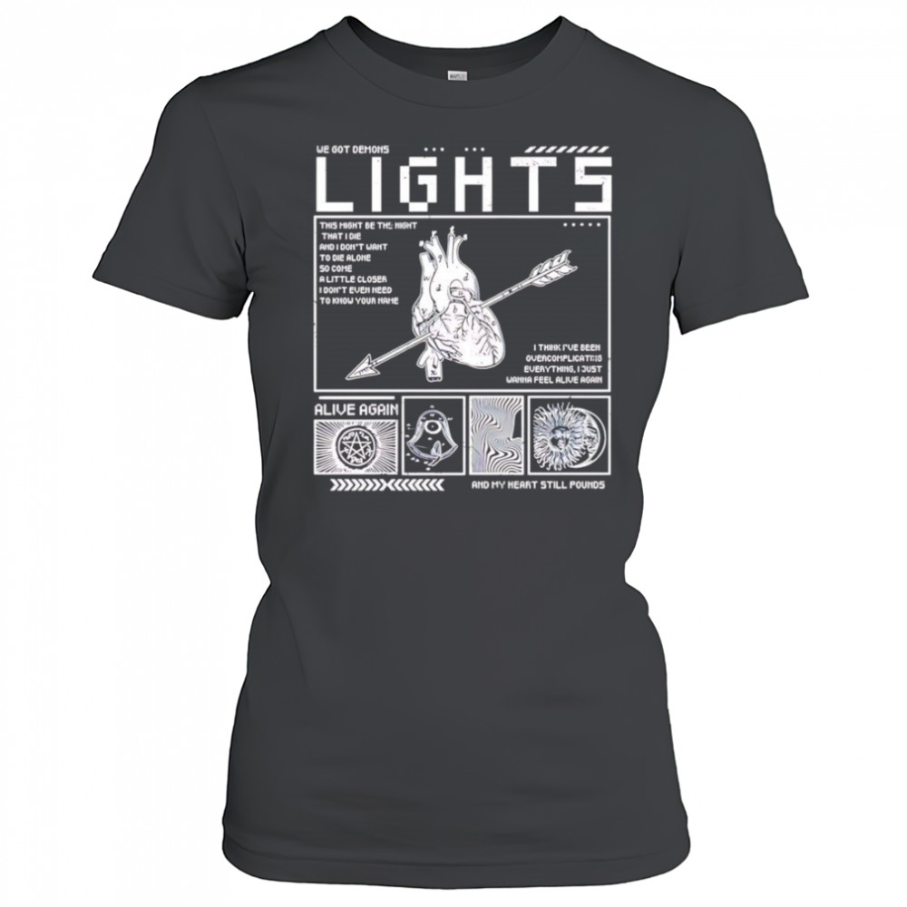 Lights Alive Again lyric shirt Women's T-shirt