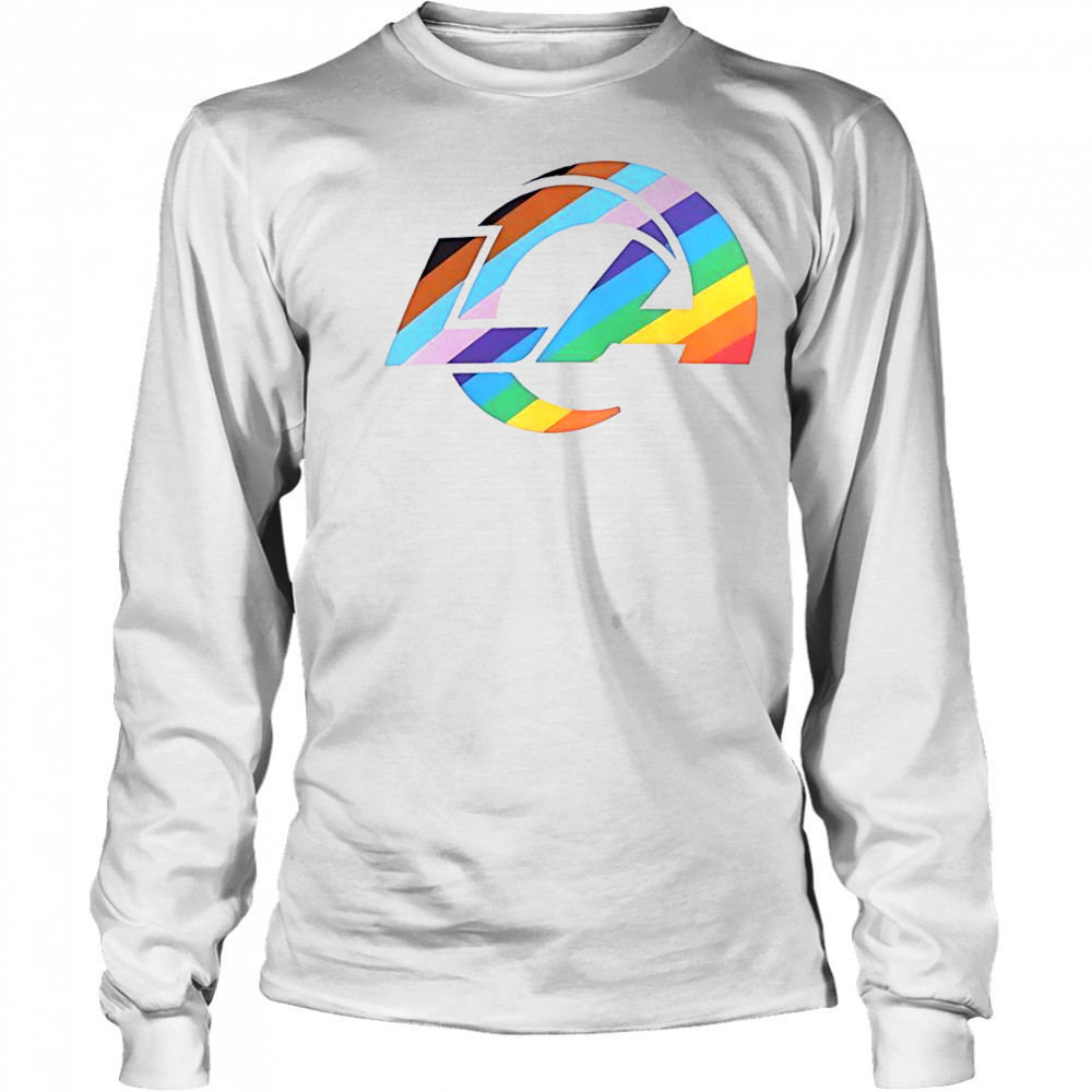 Los Angeles Rams Logo Pride T-Shirt Long Sleeved