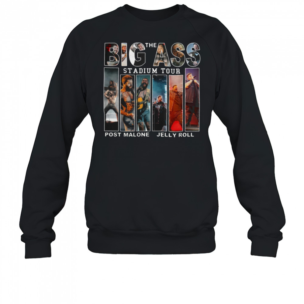 Malone Tour Big Ass Stadium Jelly Roll Football Retro 90s Vintage Shirt Sweatshirt