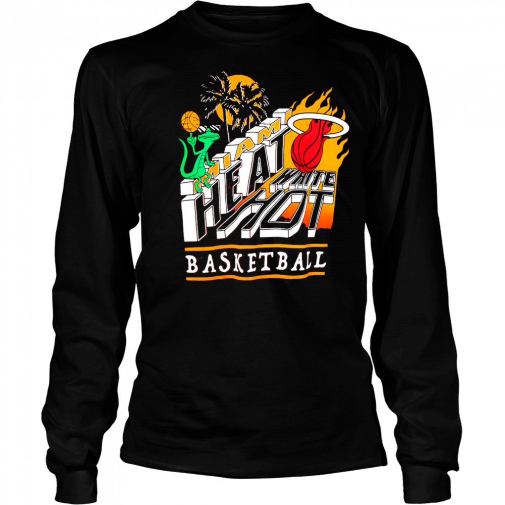 Miami Heat White Hot Vintage shirt Long Sleeved