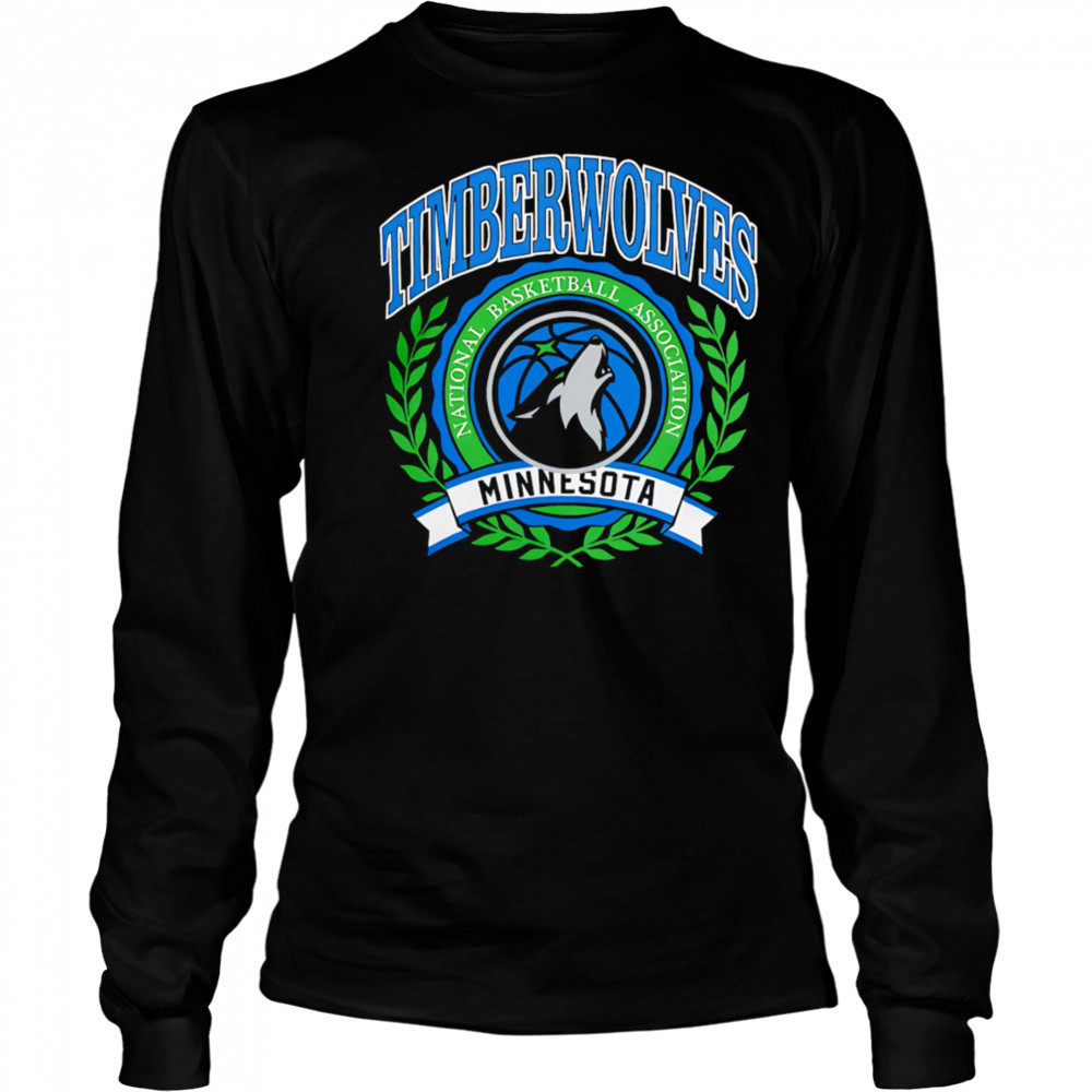 Minnesota Timberwolves Crest logo playoff 2025 shirt Long Sleeved