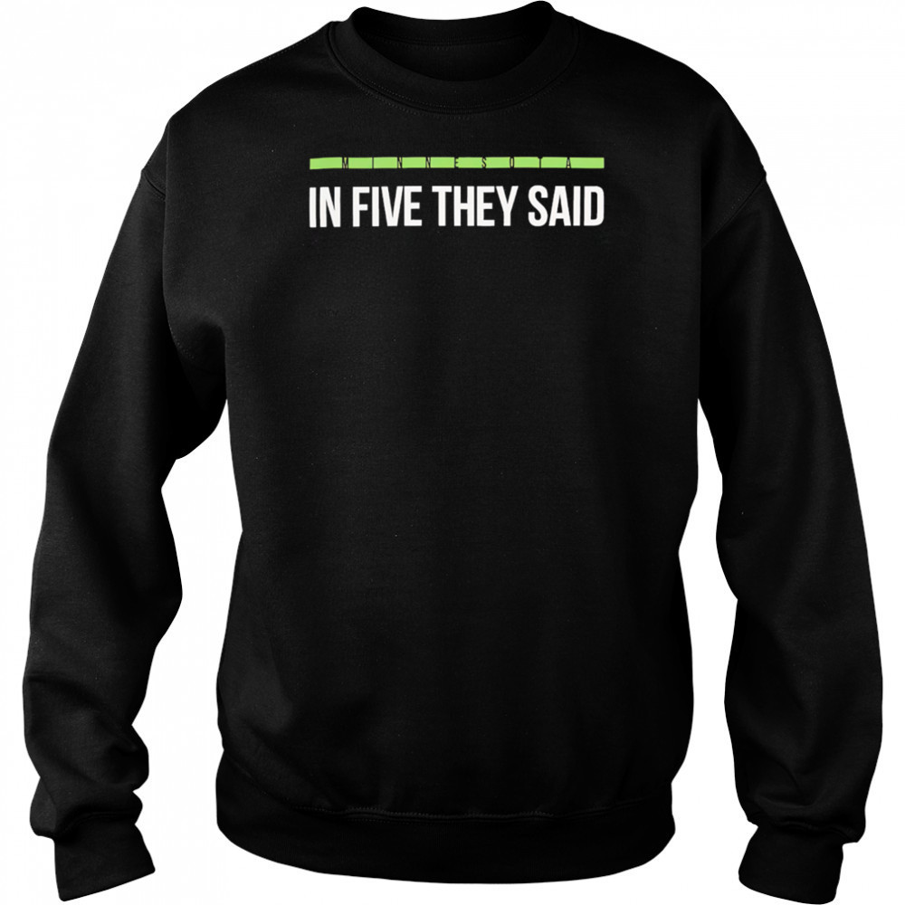 Minnesota Timberwolves In Five They Said NBA Playoff 2025 shirt Hoodie