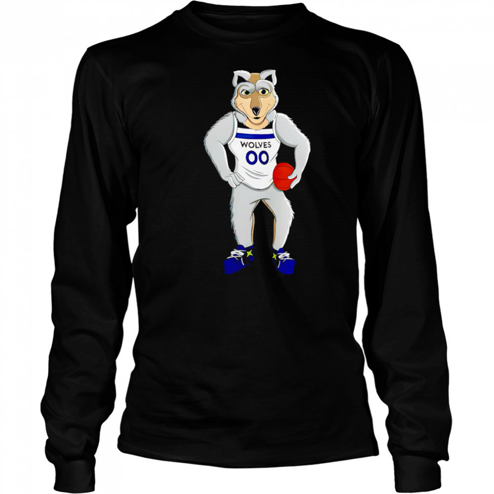 Minnesota Timberwolves mascot shirt Long Sleeved