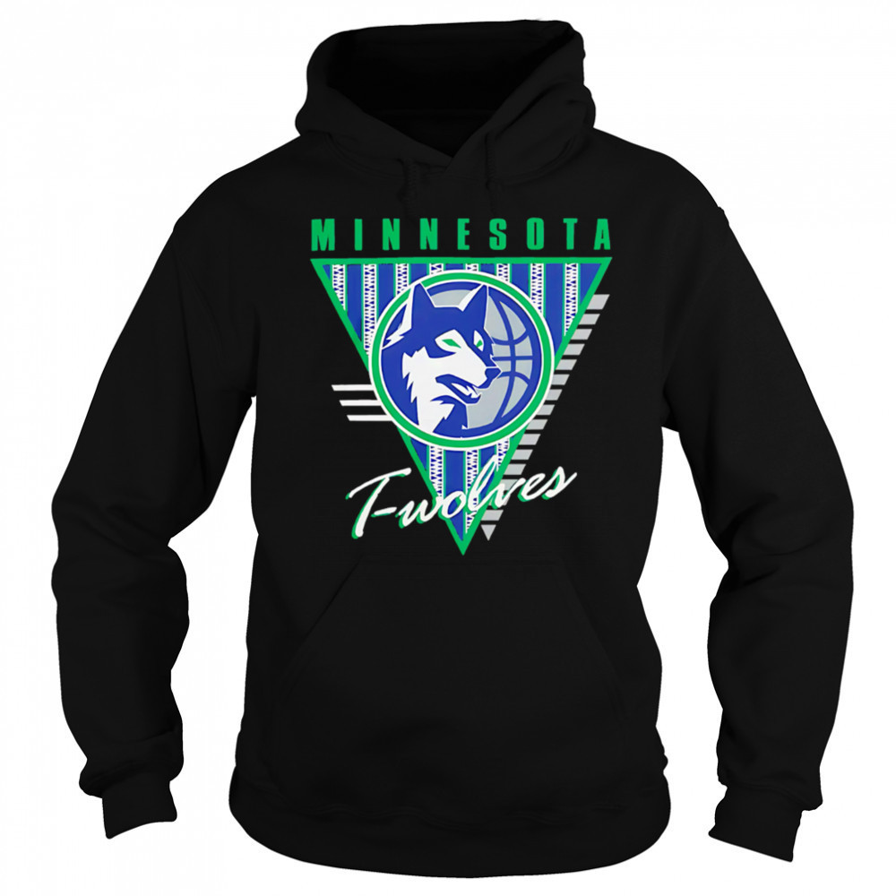 Minnesota Timberwolves Mitchell & Ness Worldwide Collection Tri-Logo shirt Sweatshirt