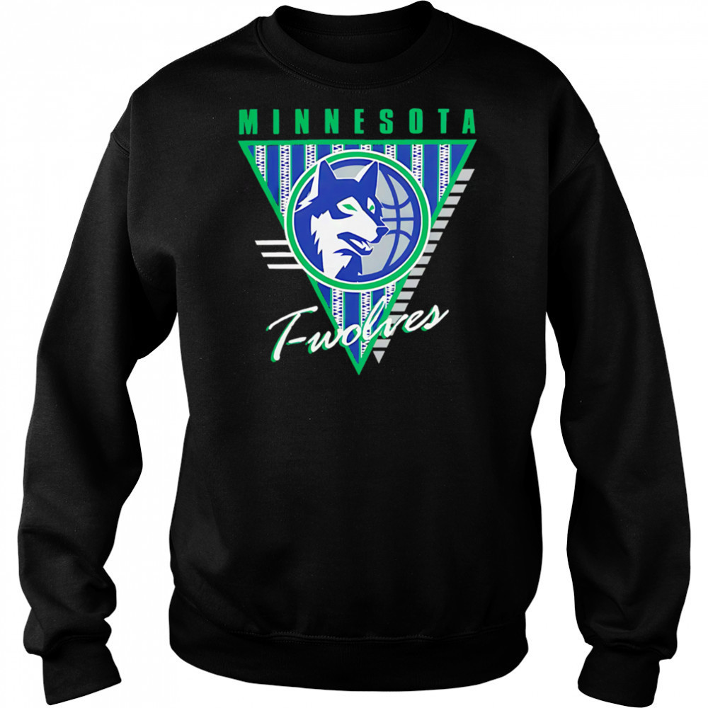 Minnesota Timberwolves Mitchell & Ness Worldwide Collection Tri-Logo shirt Hoodie