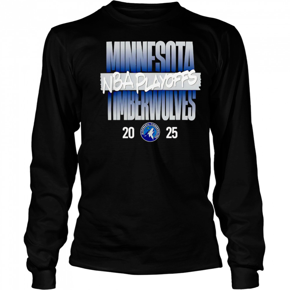 Minnesota Timberwolves NBA Playoffs 2025 simple shirt Long Sleeved