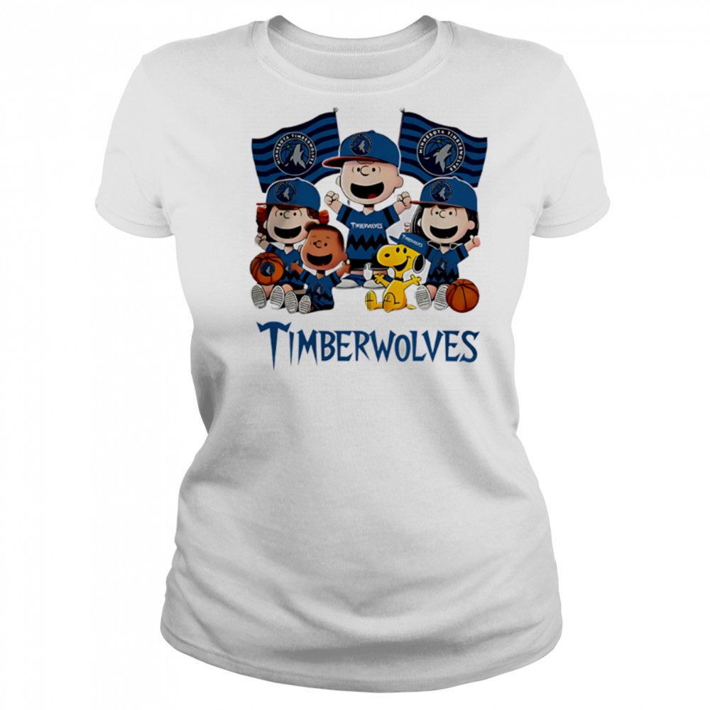 Minnesota Timberwolves Snoopy And Friends funny cartoon shirt Women's T-shirt