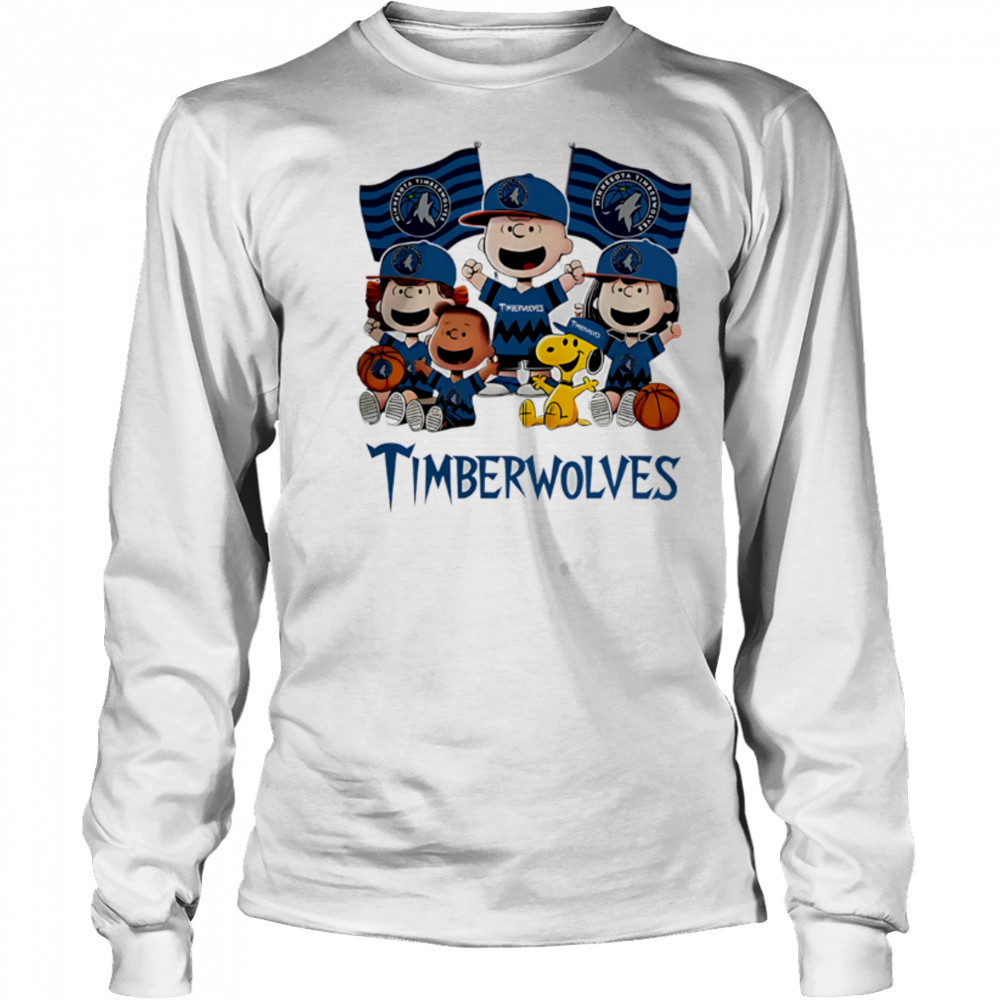Minnesota Timberwolves Snoopy And Friends funny cartoon shirt Long Sleeved