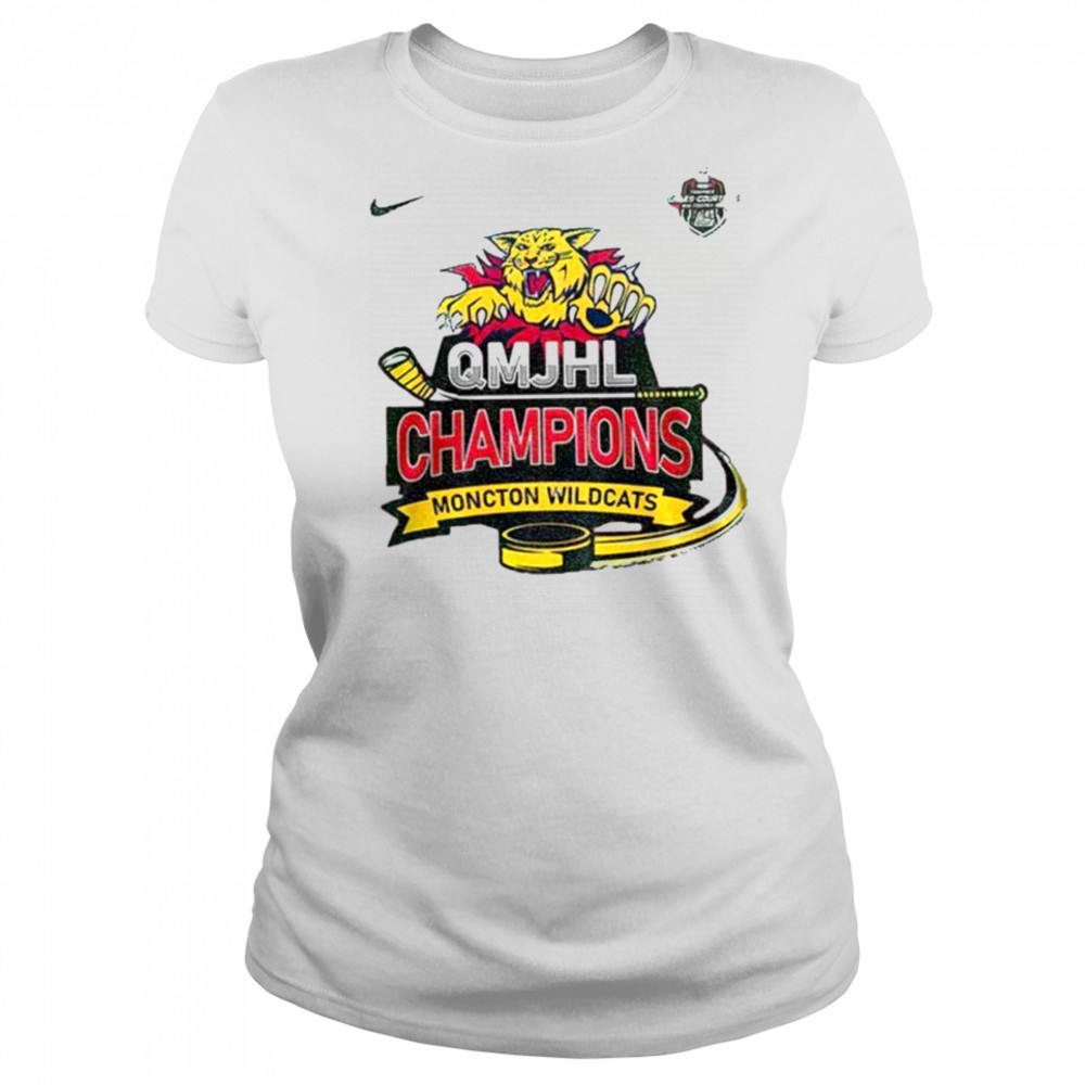 Moncton Wildcats Champions 2025 QMJHL Champions shirt Women's T-shirt