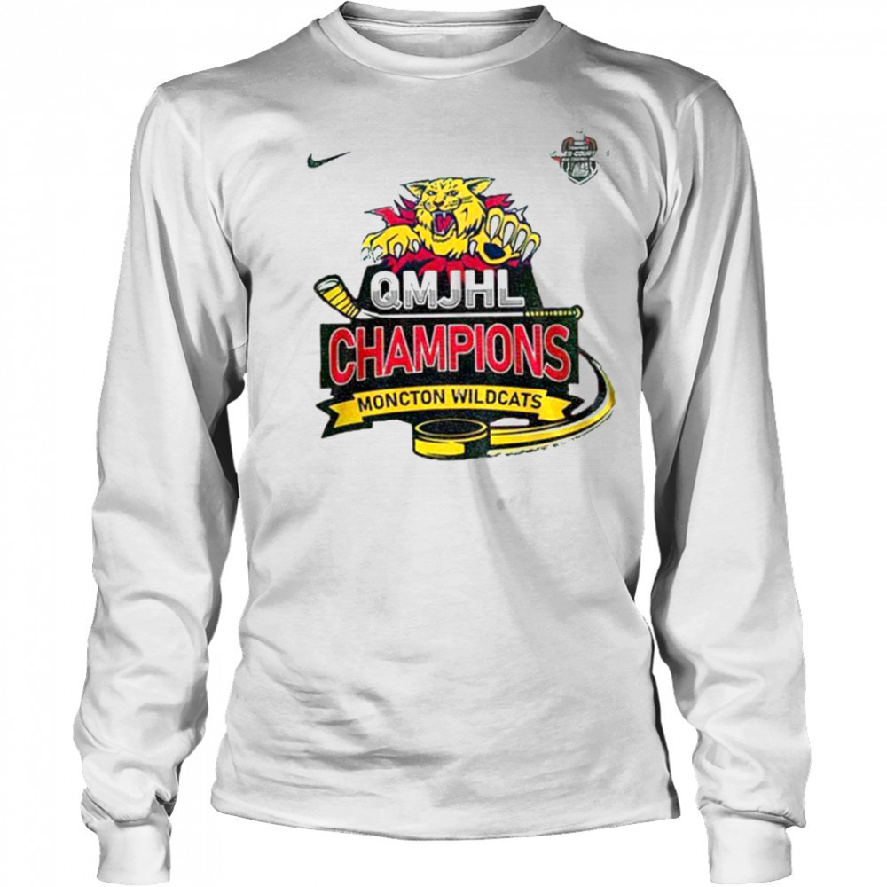 Moncton Wildcats Champions 2025 QMJHL Champions shirt Long Sleeved