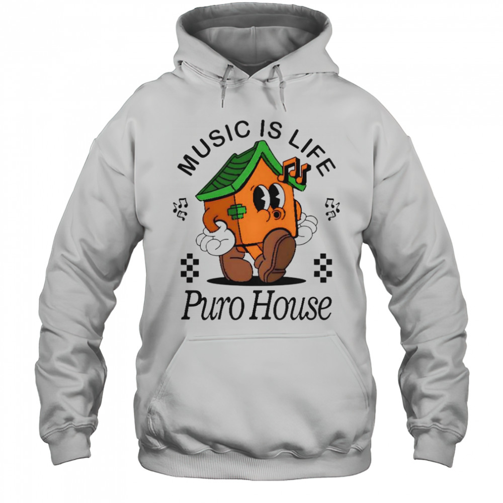 Music Is Life Puro House Cream T-Shirt Hoodie