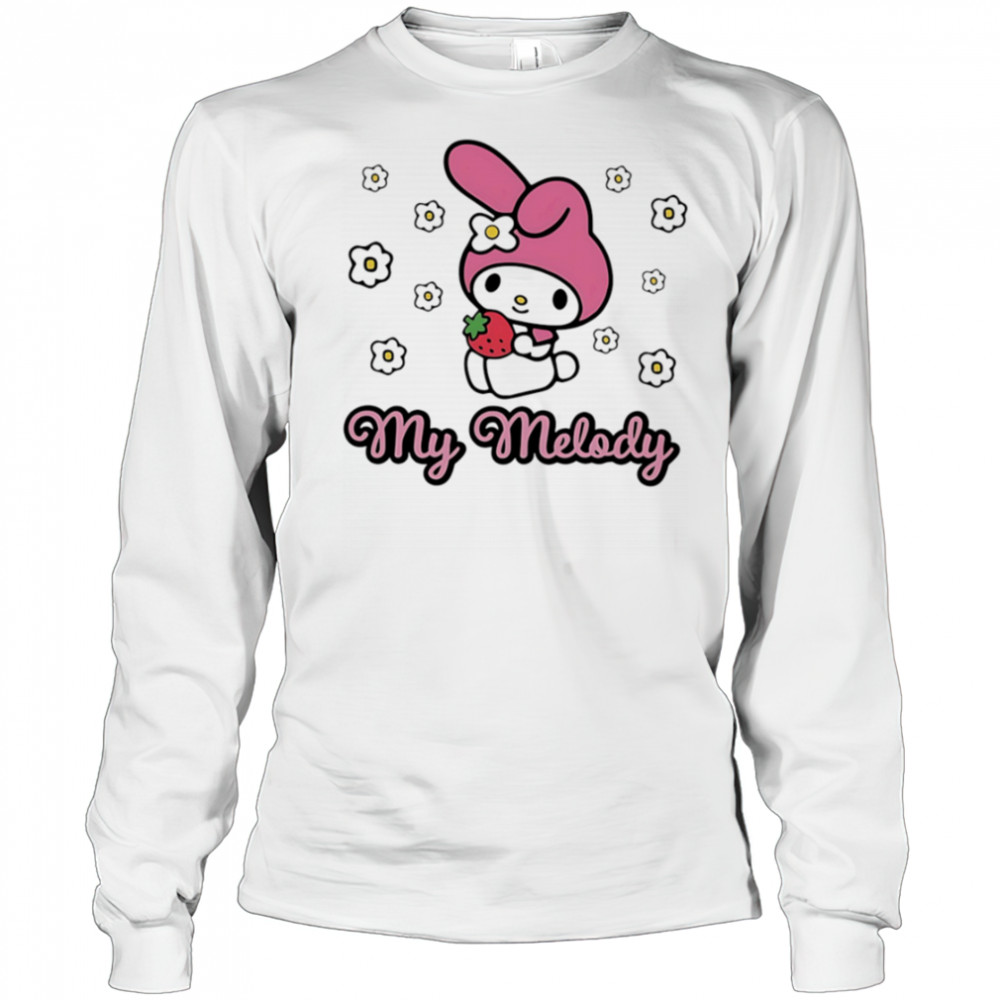 My Melody Strawberry cute shirt Long Sleeved
