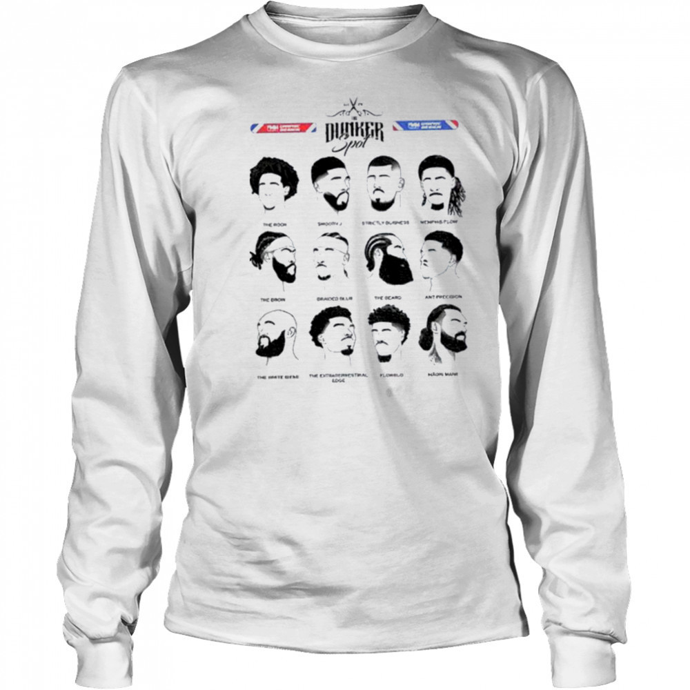 NBA Barbershop Digital Illustration shirt Long Sleeved