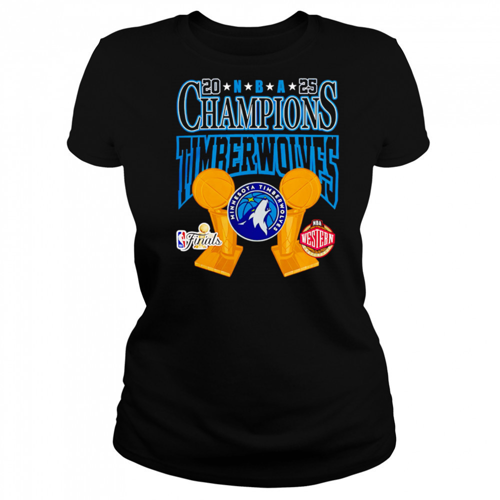 NBA Minnesota Timberwolves Big Champions 2025 shirt Women's T-shirt
