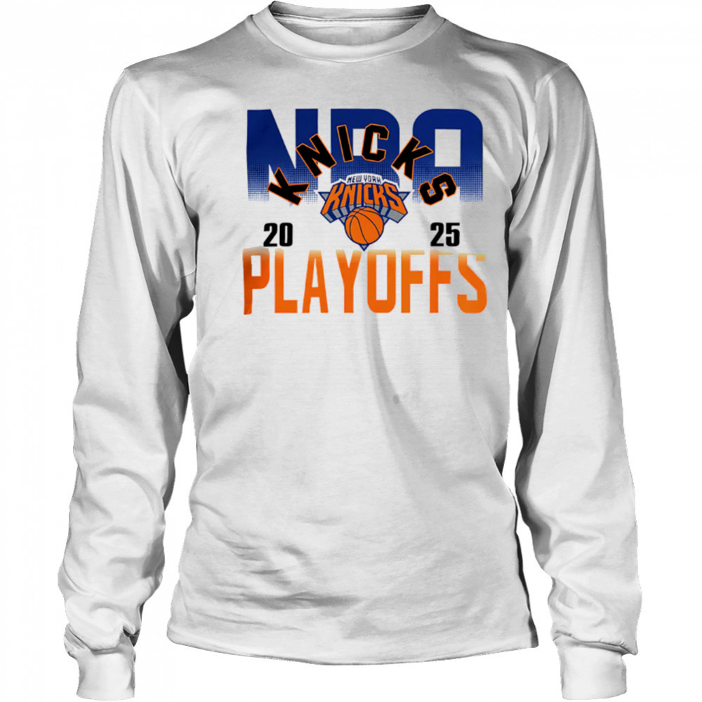Nba Official New York Knicks 2025 Playoffs shirt Long Sleeved