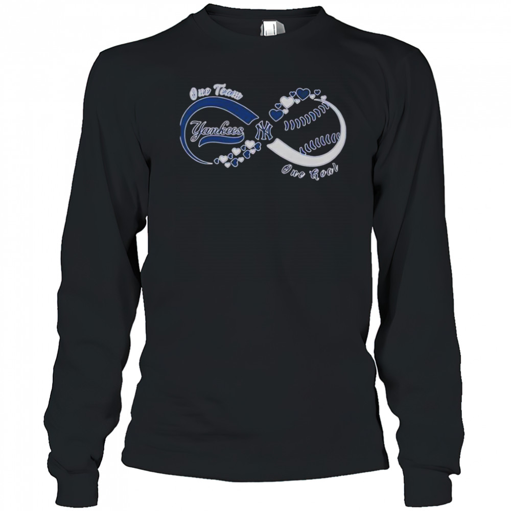 New York Yankees One Team One Goal One Love T-Shirt Long Sleeved