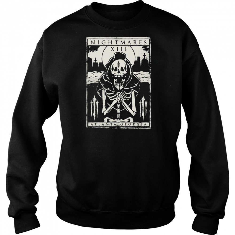 Nightmares Atlanta Georgia Skeleton T-shirt Hoodie