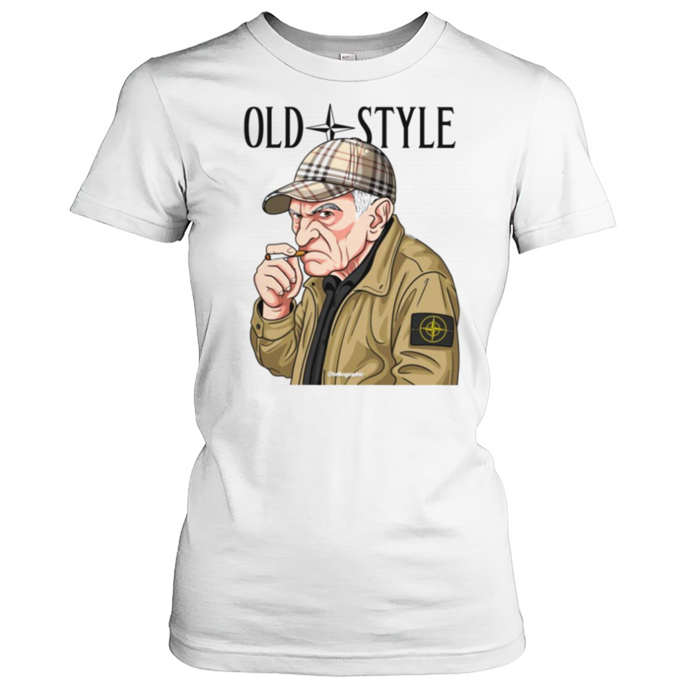Old Style Man with Cap Graphic T Shirt Women's T-shirt