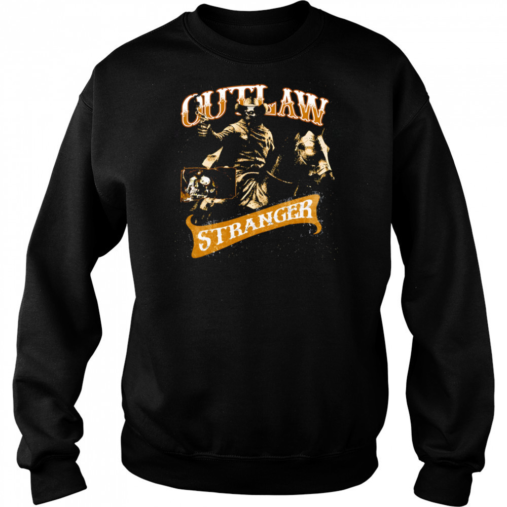 Outlaw Stranger Skeleton horse retro shirt Hoodie
