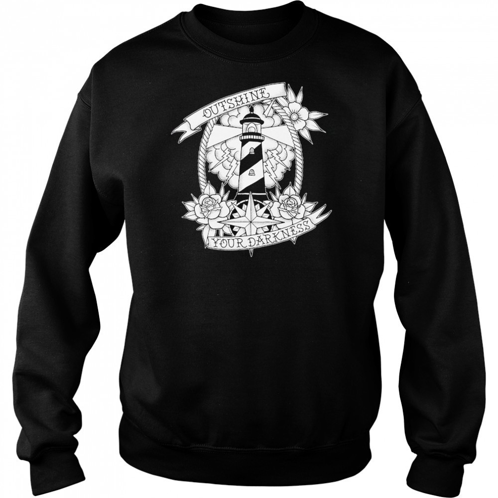 Outshine Your Darkness Rose T-shirt Hoodie