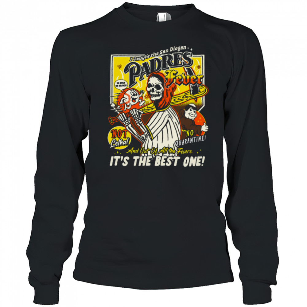 Padres Fever San Diegan Baseball T shirt Long Sleeved