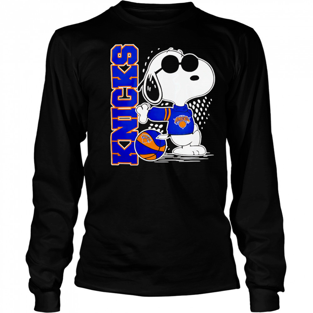 Peanuts Snoopy New York Knicks Basketball 2025 shirt Long Sleeved