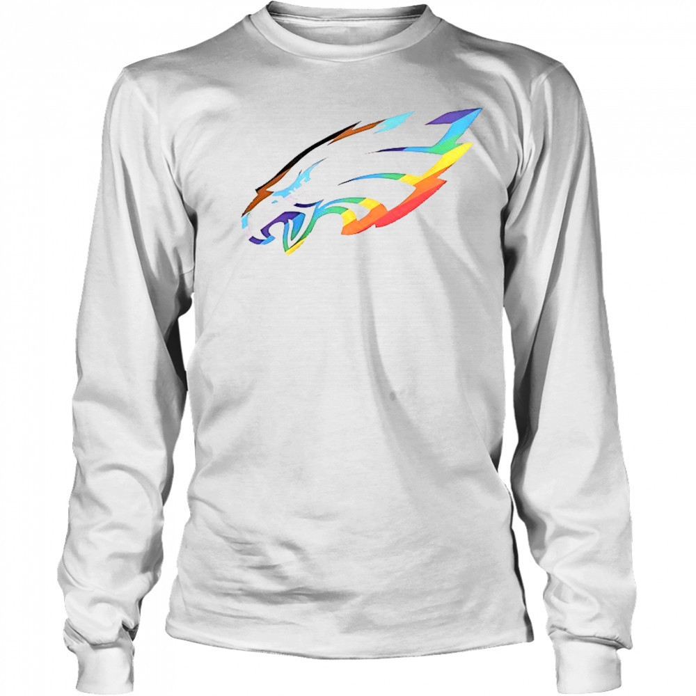 Philadelphia Eagles Logo Pride T-Shirt Long Sleeved