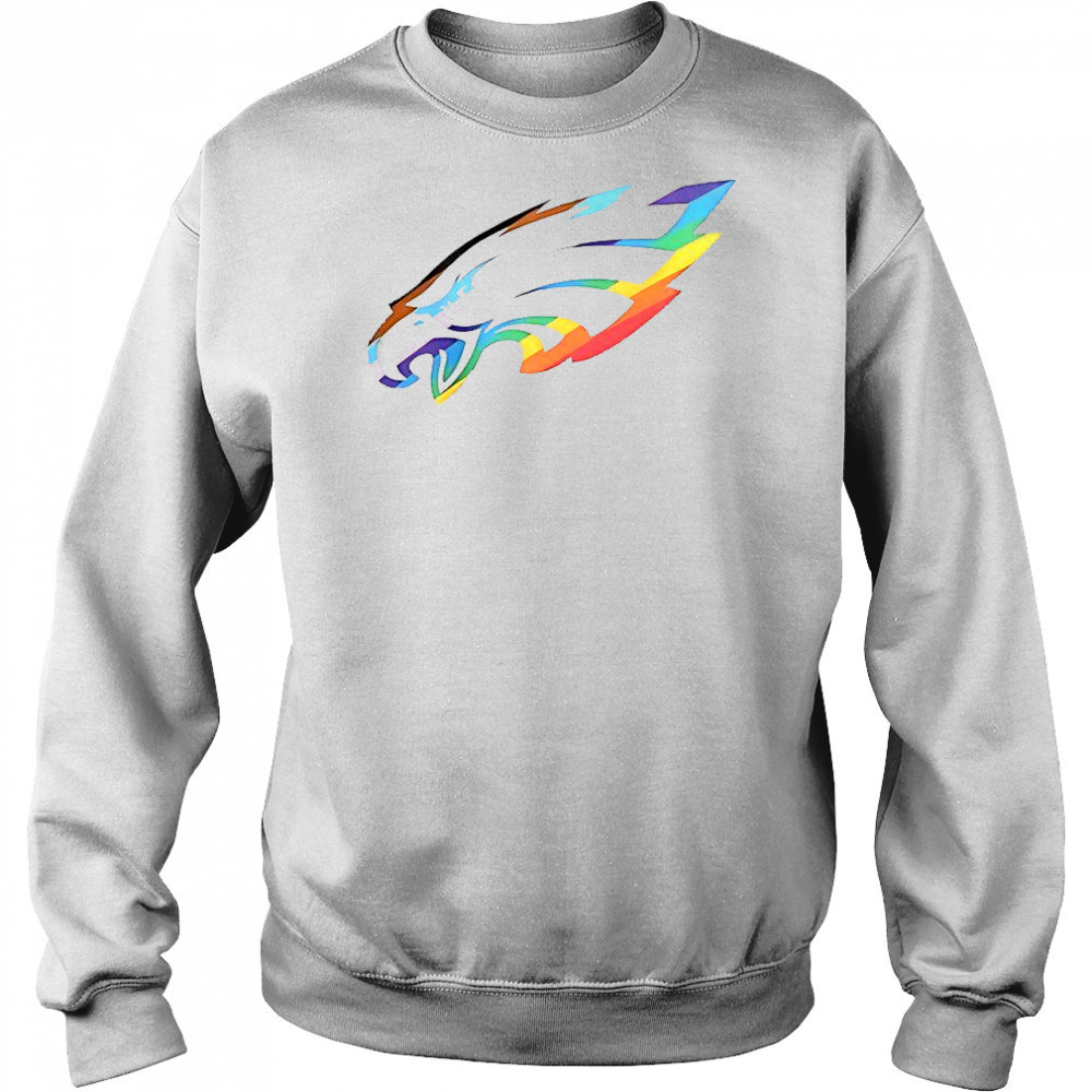 Philadelphia Eagles Logo Pride T-Shirt Hoodie