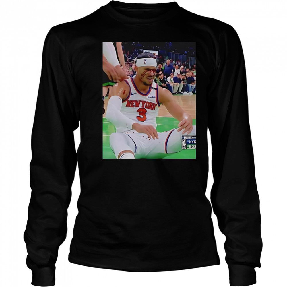 Photos Of Josh Hart After Getting Elbowed In The Face T-Shirt Long Sleeved