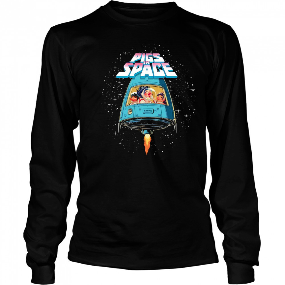 Pigs in space shirt Long Sleeved
