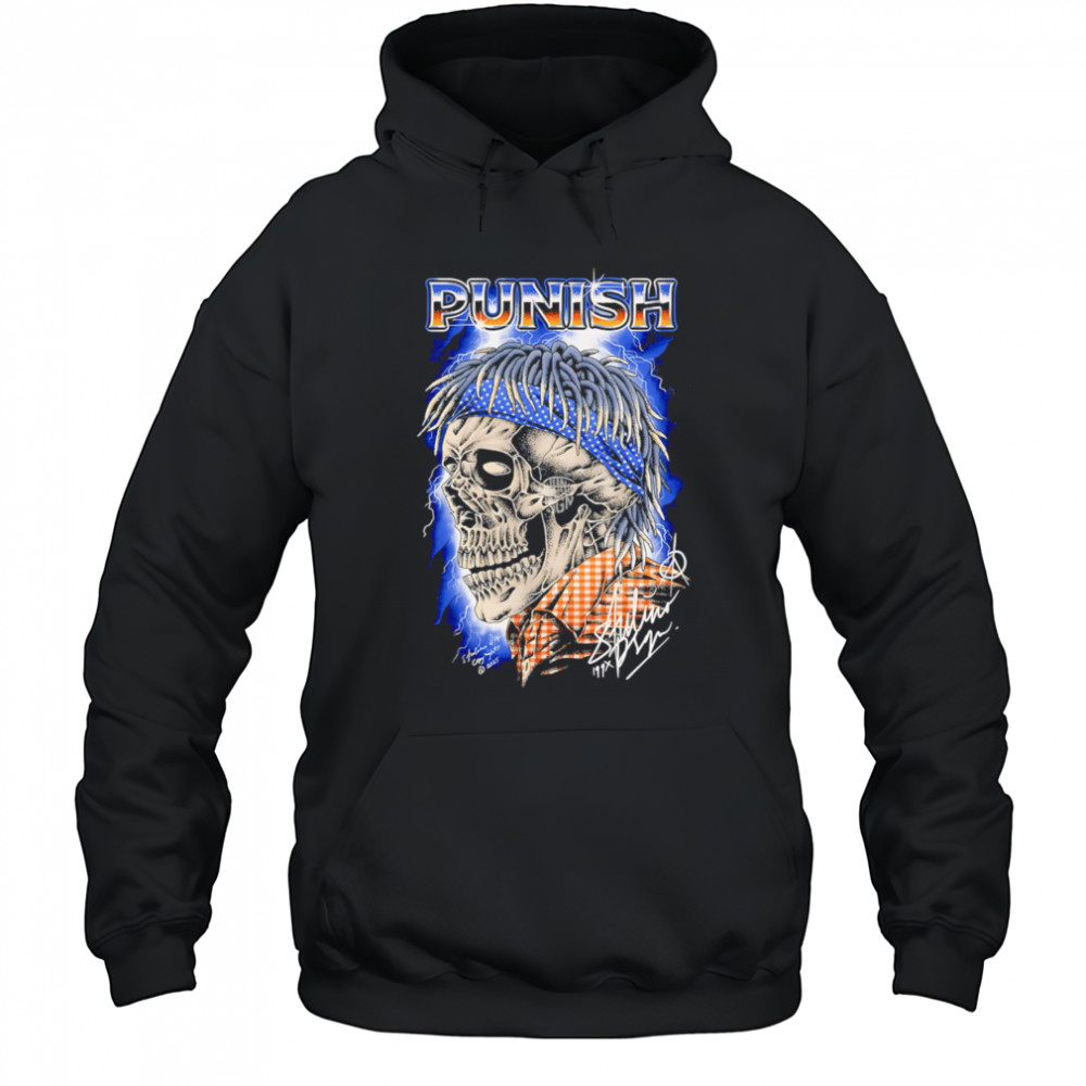 Punish skull lightning classic shirt Hoodie
