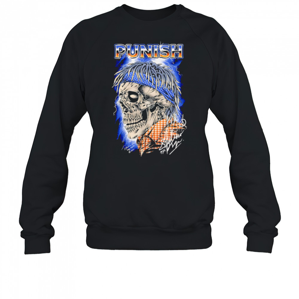 Punish skull lightning classic shirt Sweatshirt