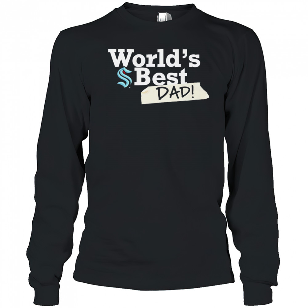 Seattle Kraken World’s Best Dad shirt Long Sleeved