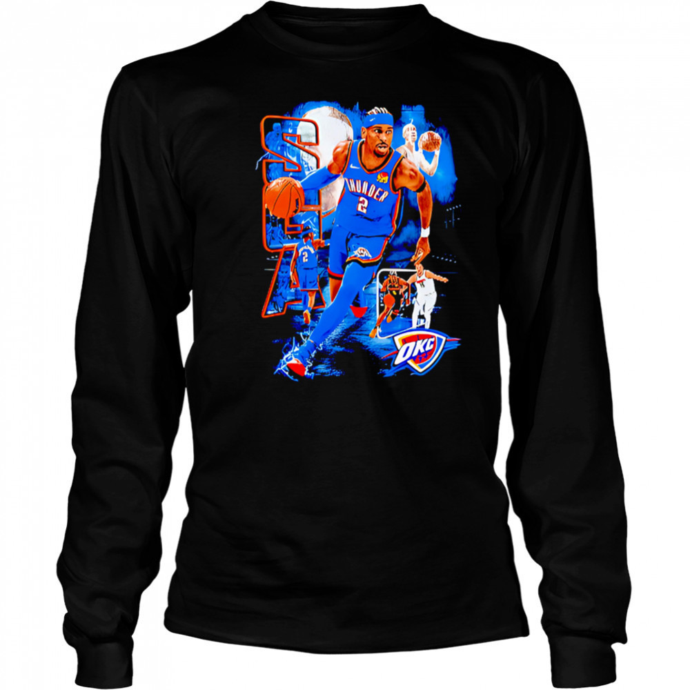 SGA Shai Gilgeous-Alexander OKC graphic shirt Long Sleeved