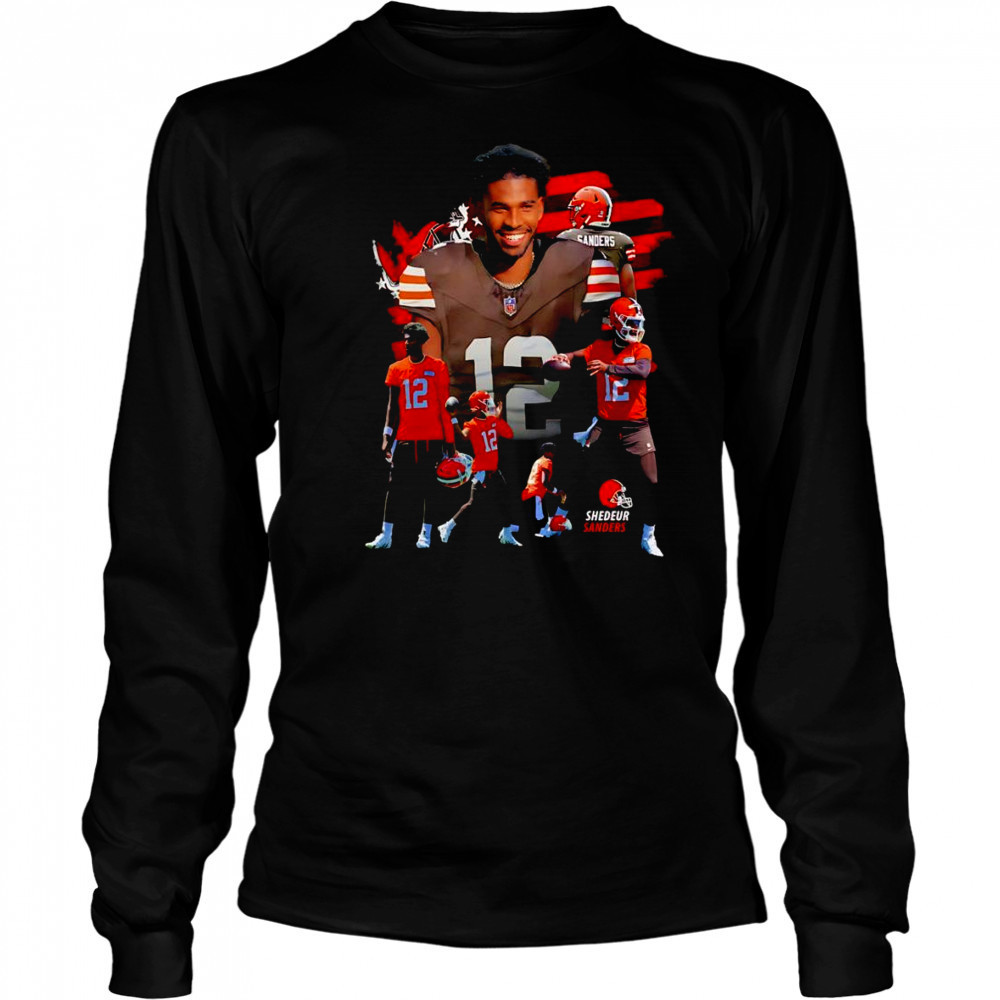 Shedeur Sanders Rookie Cleveland Browns graphic shirt Long Sleeved
