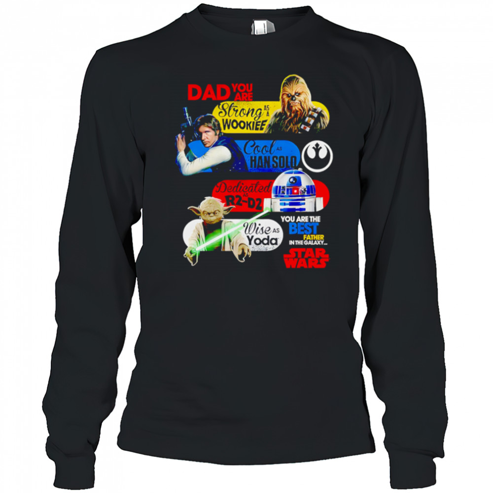 Star Wars Fathers Day T Shirt Darth Vader Dad Gift shirt Long Sleeved