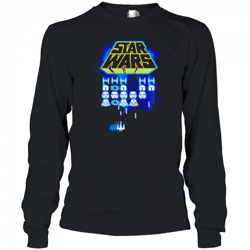 Star Wars X-Wing Space Invaders shirt Long Sleeved