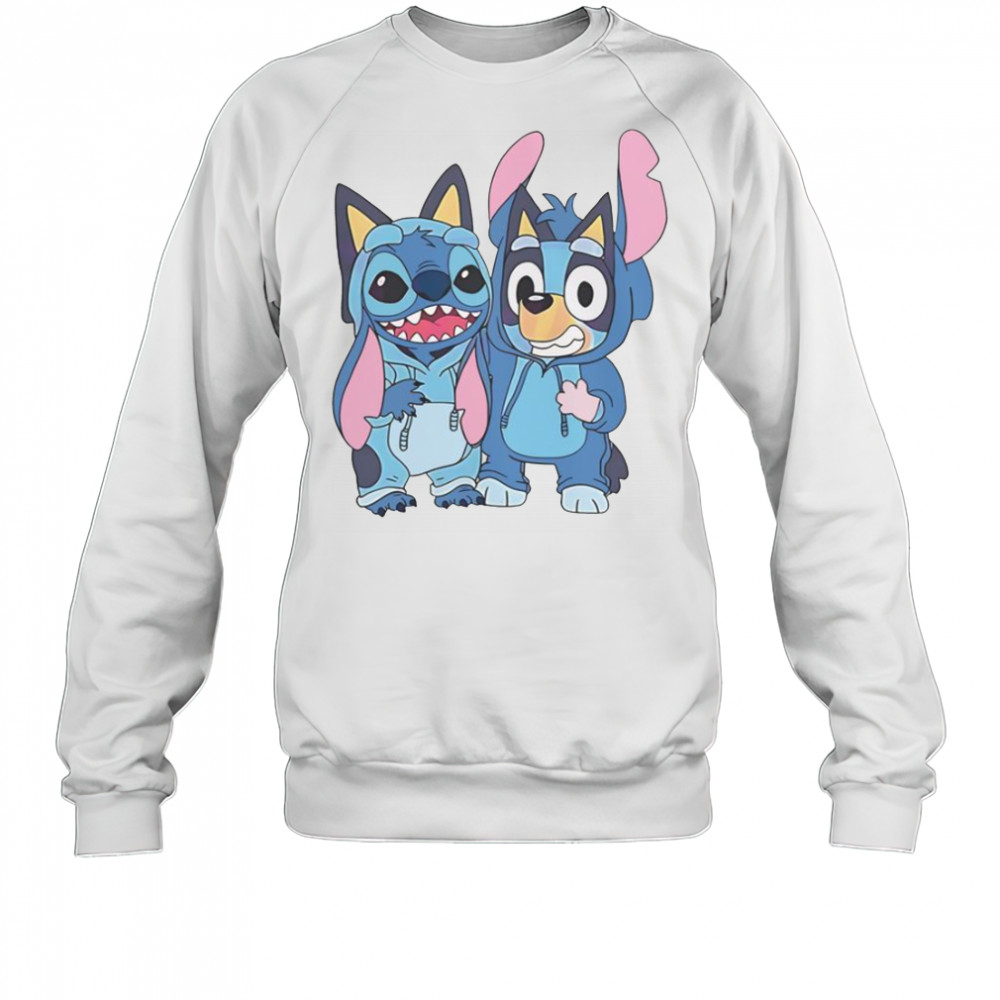 Stitch And Bluey Bluey Costume T-Shirt Sweatshirt