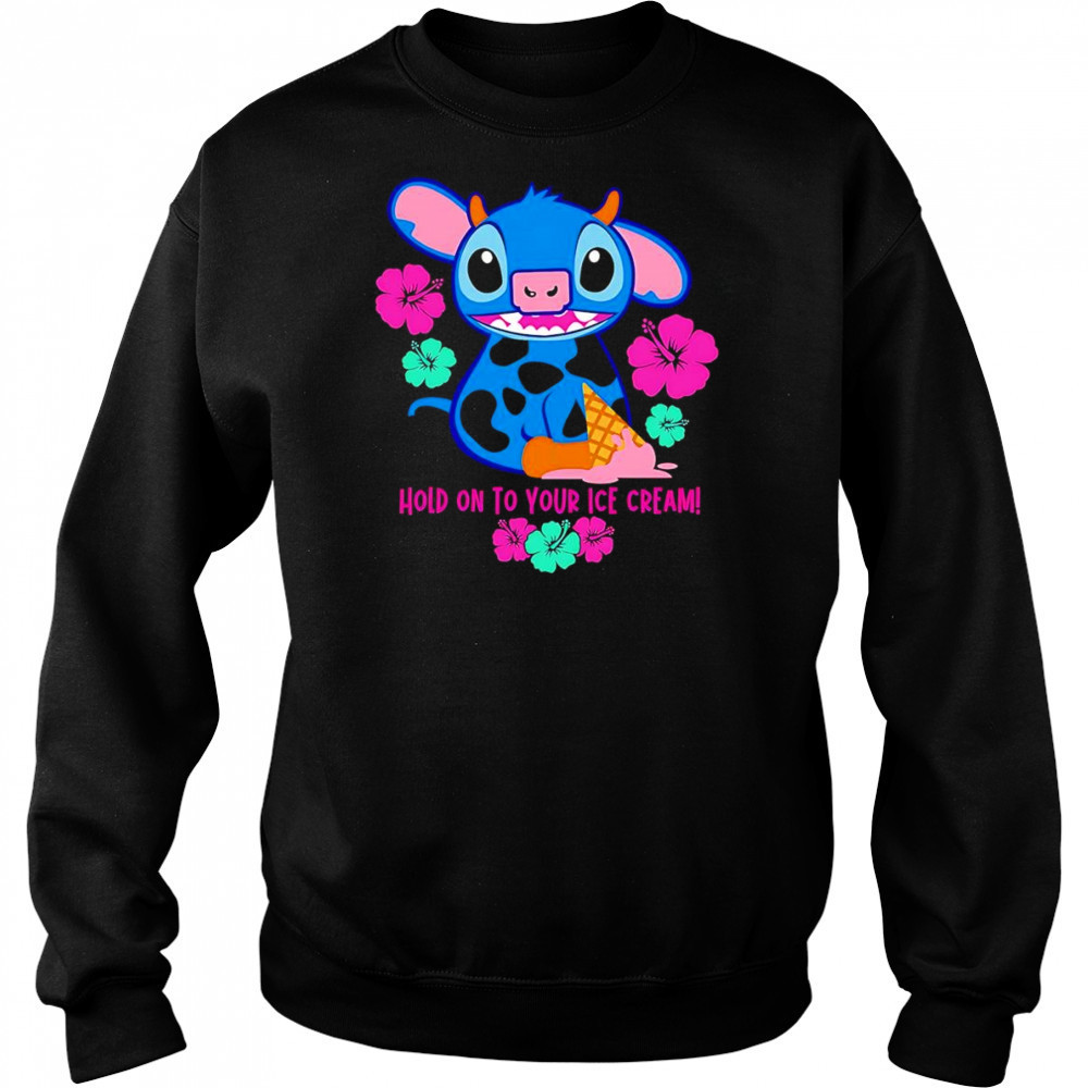 Stitch Hold on to your ice cream shirt Hoodie