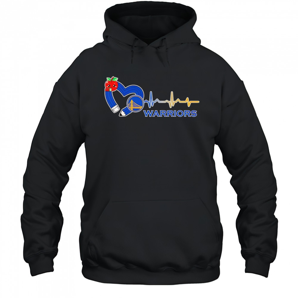 Teacher pencil heart Golden State Warriors shirt Hoodie