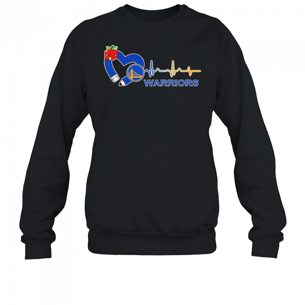 Teacher pencil heart Golden State Warriors shirt Sweatshirt